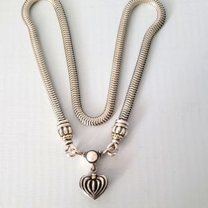 LAGOS Sterling Silver 18K Gold Pearl Caviar Collar Necklace